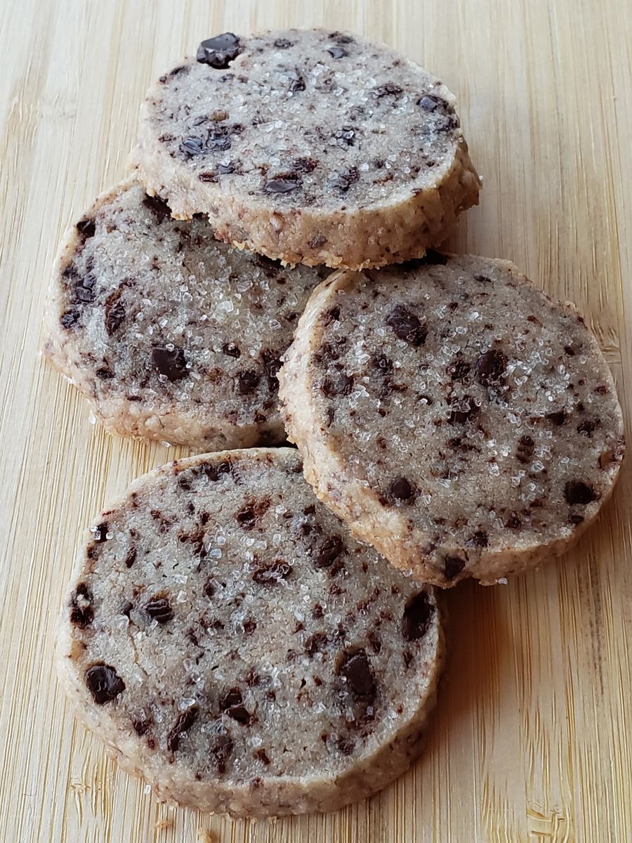 Dark Chocolate Sea Salt Shortbread (12 cookies)